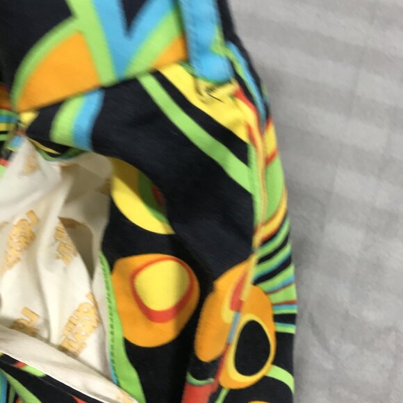 Loudmouth Golf Pants Mens 34x32 Black Multicolor Psychedelic Floral Stretch - Picture 8 of 16